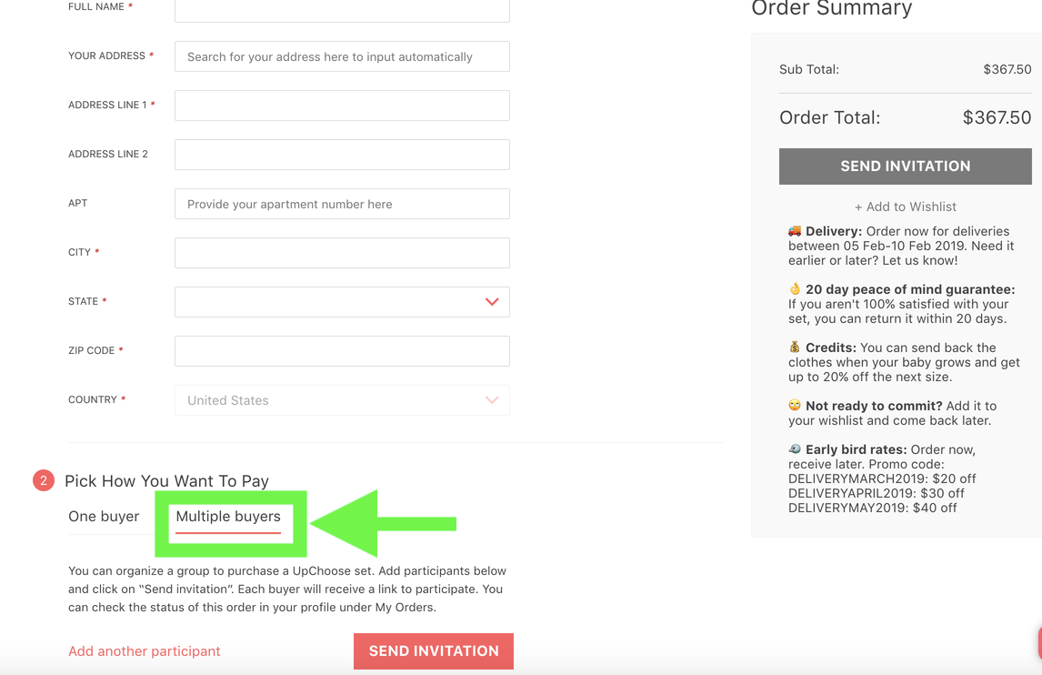 Multiple buyers